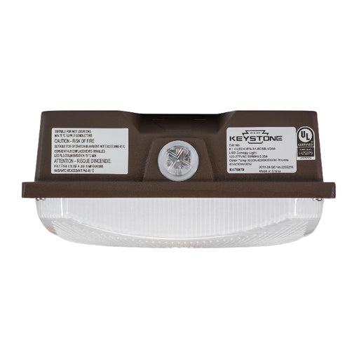 Keystone KT-CLED40PS-S1-8CSB-VDIM 20W/30W/40W LED Square Canopy Light, 3 Power & 3CCT Selectable, 120-277V