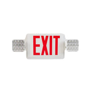 Keystone KT-EC-TP1-SD-RC LED Exit Combo with Battery Backup, Single or Double Face, Surface Mount, Remote Capable - White Housing