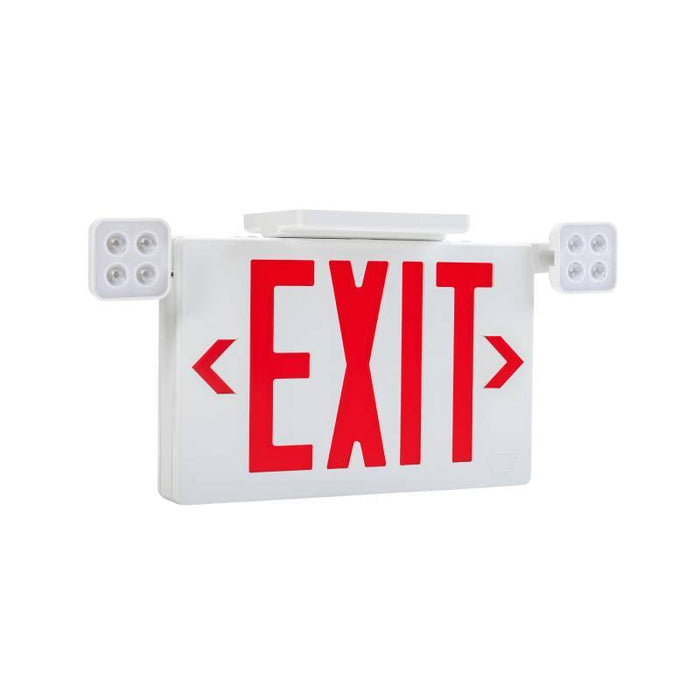 Keystone KT-EC-TP2-KT-EC-TP2 LED Exit Conbo with Backup Battery, Single or Double Face, Surface Mount, Remote Capable