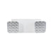 Keystone KT-EM-TP1 Dual Head LED Emergency Light with Battery Backup, Surface Mount, 120-277V - White