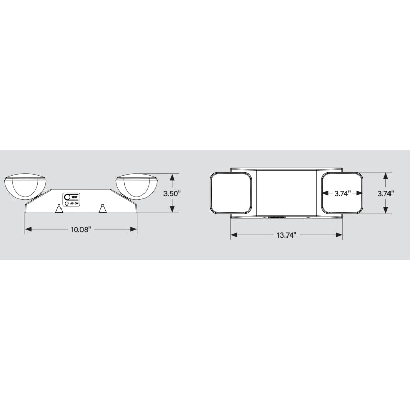 Keystone KT-EM-TP1 LED Emergency Light, Dual Heads