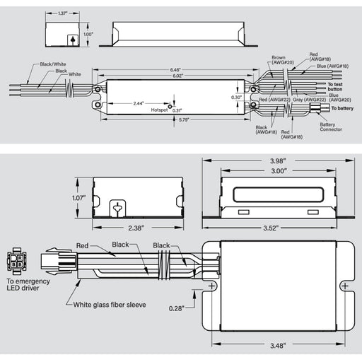 Keystone KT-EMRG 5W Constant Power LED Emergency Back-Up Driver