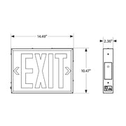 Keystone KT-EX-STNY1-WH3RL-SU LED Exit Sign with Emergency Battery Backup, Single or Double Face, Surface Mount, NYC Compliant