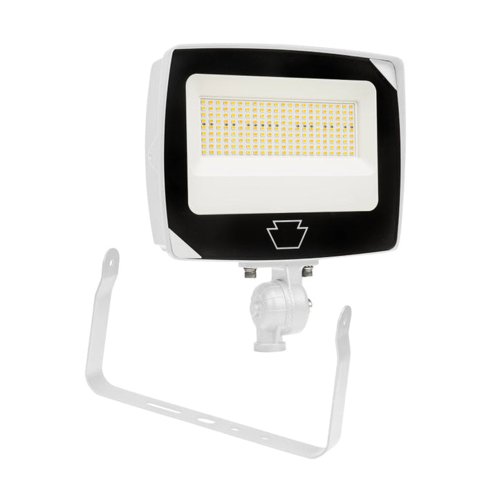 Keystone KT-FLED35PS-R4A 15W/25W/35W LED Flood Light, 3CCT Selectable, Up to 5250 Lumens, Knuckle+Yoke Mounts, 120-277V