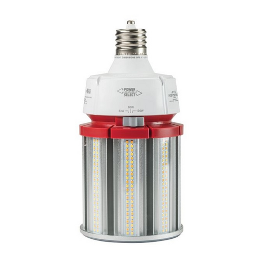 Keystone KT-LED100PSHID 63W/80W/100W LED HID Replacement Lamp, EX39 Base, 3CCT Selectable, 120-277V