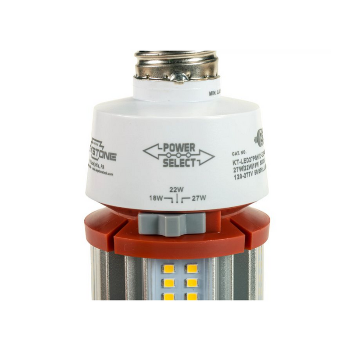Keystone KT-LED27PSHID 18W/22W/27W LED HID Replacement Lamp, E26 Base, 120-277V