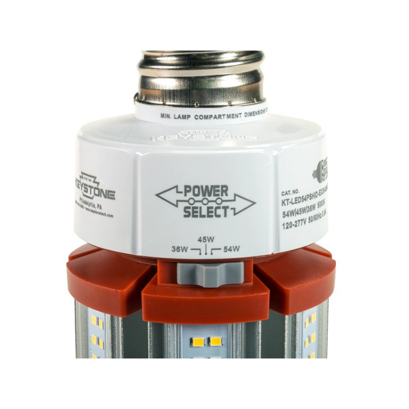 Keystone KT-LED54PSHID 36W/45W/54W LED HID Replacement Lamp, EX39 Base, 120-277V
