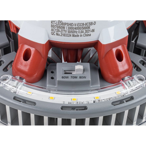 Keystone KT-LED80PSHID 60W/70W/80W LED HID Replacement Lamp, EX39 Base, 3CCT Selectable, 120-277V