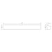 Keystone KT-SWLED45PS-4A-8CSA-VDIM-P 4-ft 30W/35W/45W LED Stairwell Light, 3CCT & Wattage Selectable, 120-277V