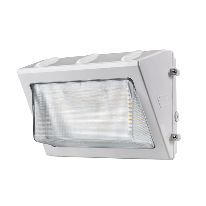 Keystone KT-WPLED55-M1 55W Traditional LED Wall Pack, 3CCT Selectable - White
