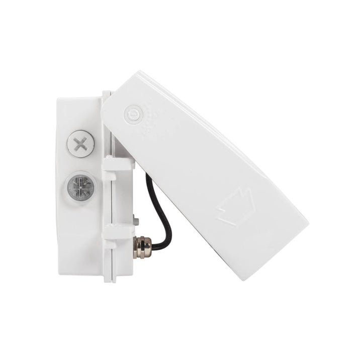 Keystone KT-WPLED35PS-S3-8CSB-VDIM 15W/25W/35W LED Adjustable Wall Pack, 3CCT & Wattage Selectable, 120-277V - White