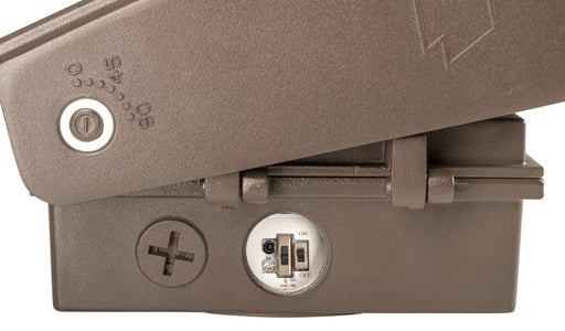 Keystone KT-WPLED35PS-S3-8CSB-VDIM 15W/25W/35W LED Adjustable Wall Pack, 3CCT & Wattage Selectable, 120-277V, TAA Complaint