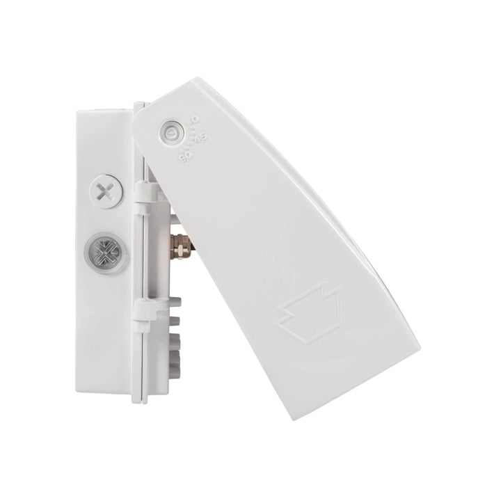 Keystone KT-WPLED75PS-M3-8CSB-VDIM 45W/60W/75W LED Adjustable Wall Pack, 3CCT & Wattage Selectable, 120-277V - White