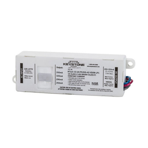 Keystone KTLD-15-UV-PS350 15W Power Select Constant Current LED Driver