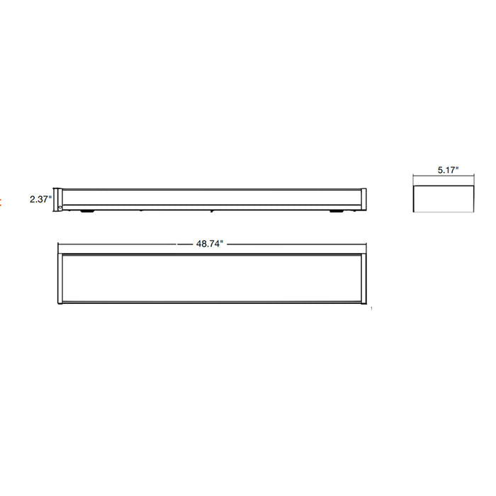 Envision LED LED-WRP-PRM Envoltura LED prismática de 4 pies, 6 CCT seleccionables