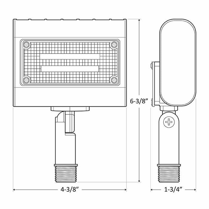 Westgate LFX-XS 15W LED Extra Small Flood Light with Knuckle, 5000K