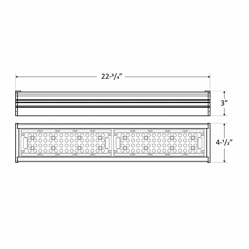 Westgate LOHB 2ft 50W LED Outdoor Sign Lights, 120-277V, Black
