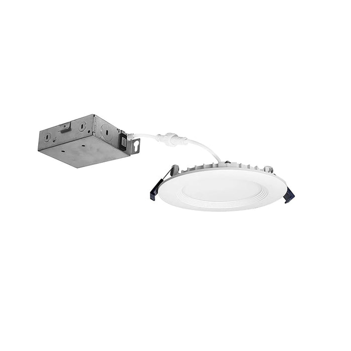 Nora NCSC-R4W2TW 4" Contractor Series Can-less LED Wafer Downlight with Regressed Baffle, 5 CCT Selectable (12-Pack)
