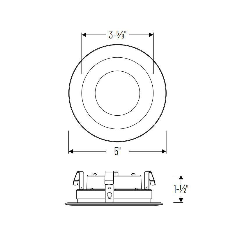 Nora NCSR-R41TW 4" Contractor Series LED Retrofit Reflector, 5 CCT Selectable (12-Pack)