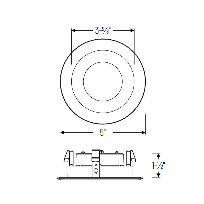 Nora NCSR-R41TW 4" Contractor Series LED Retrofit Reflector, 5 CCT Selectable (12-Pack)