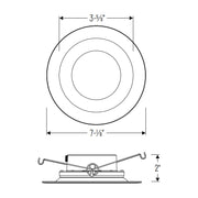 Nora NCSR-R61TW 6" Contractor Series LED Retrofit Reflector, 5 CCT Selectable (12-Pack)