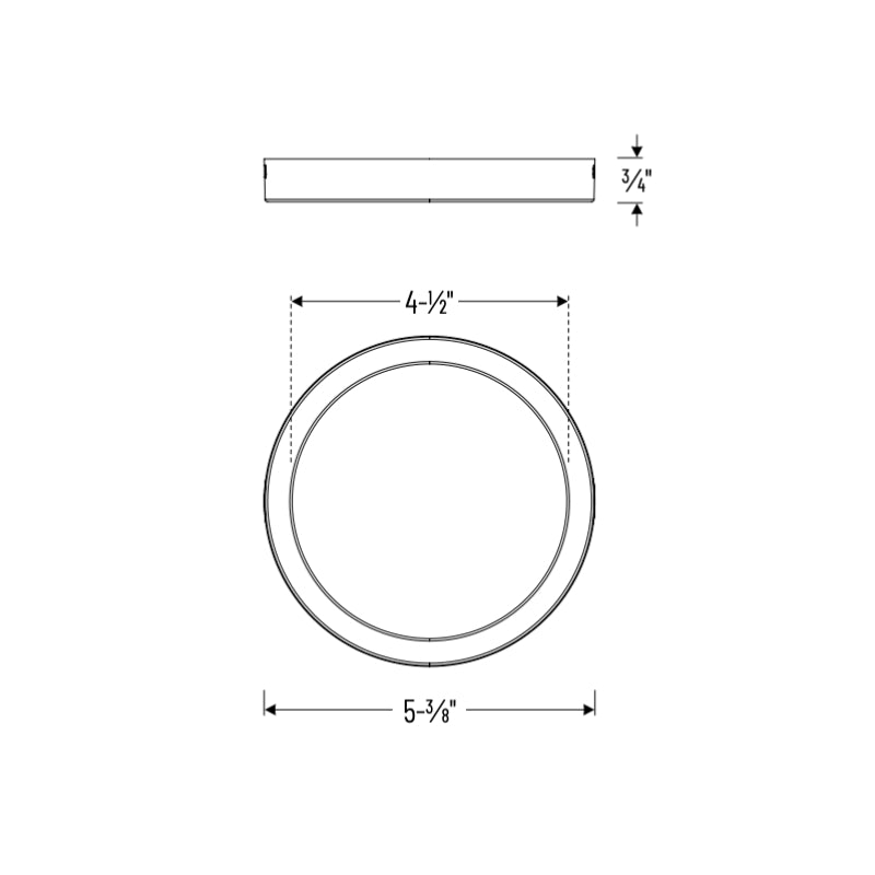 Nora NELOCAC-4RP 4" 11W ELO+ LED Surface Mount, 3000K, 640 Lumens, 120V