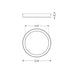 Nora NELOCAC-4RP 4" 11W ELO+ LED Surface Mount, 3000K, 640 Lumens, 120V