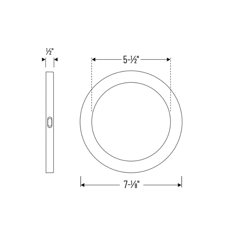 Nora NELOCAC-6RP 6" 12W ELO+ LED Surface Mount, 700 Lumens, 120V