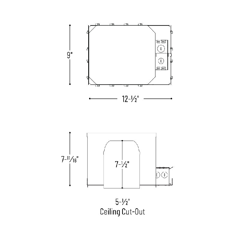 Nora NFBIC-5LMRATA 5" LED Dedicated IC Air-Tight Fire Rated Housing
