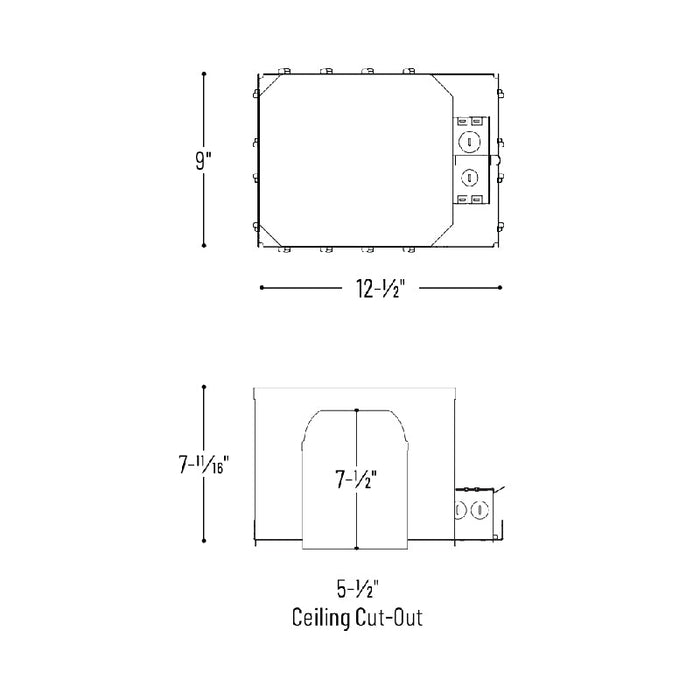 Nora NFBIC-5LMRATA 5" LED Dedicated IC Air-Tight Fire Rated Housing