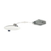 Nora NFLAT-R4TWMPW 4" Non-Metallic Flat LED Downlight, CCT Selectable