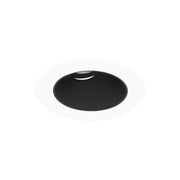 Nora NPR-4RSLA 4" Pearl 10W LED Round Adjustable Slot Retrofit, 1050 Lumens, 120V - Black / Matte Powder White