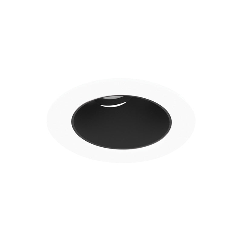 Nora NPR-4RSLA 4" Pearl 10W LED Round Adjustable Slot Retrofit, 1050 Lumens, 120V - Black / Matte Powder White