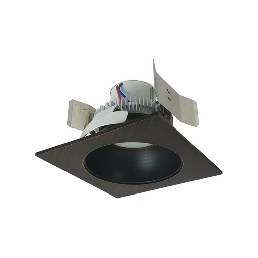 Nora NLCBC2-553 5" Cobalt Click 12W LED Square Retrofit Reflector with Round Aperture, 1000 Lumens, 120-277V - Bronze/Bronze