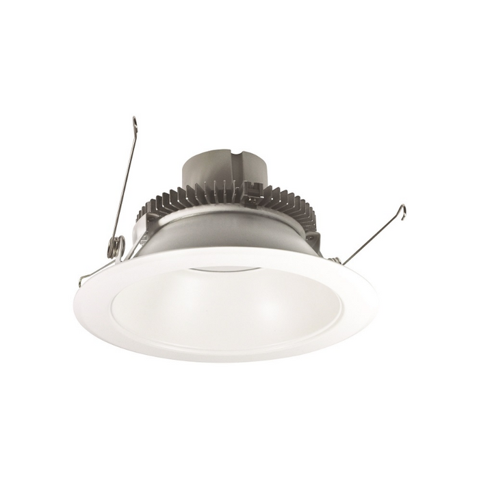 Nora NLCBC2-651 6" Cobalt Click 12W LED Round Retrofit Reflector, Pre-Wired for Emergency, 1000 Lumens, 120-277V - Matte Powder White