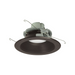 Nora NLCBC2-652 6" Cobalt Click 13.5W LED Round Retrofit Baffle, 5CCT Selectable, 1000 Lumens, 120V - Bronze/Bronze