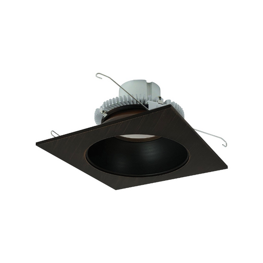Nora NLCBC2-653 6" Cobalt Click 13.5W LED Square Retrofit Reflector with Round Aperture, 5CCT Selectable, 1000 Lumens, 120V - Bronze/Bronze