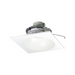 Nora NLCBC2-653 6" Cobalt Click 13.5W LED Square Retrofit Reflector with Round Aperture, 5CCT Selectable, 1000 Lumens, 120V - Matte Powder White