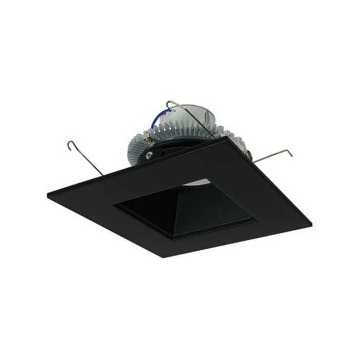Nora NLCBC2-656 6" Cobalt Click 13.5W LED Square Retrofit Reflector with Square Aperture, 5CCT Selectable, 1000 Lumens, 120V - Black/Black