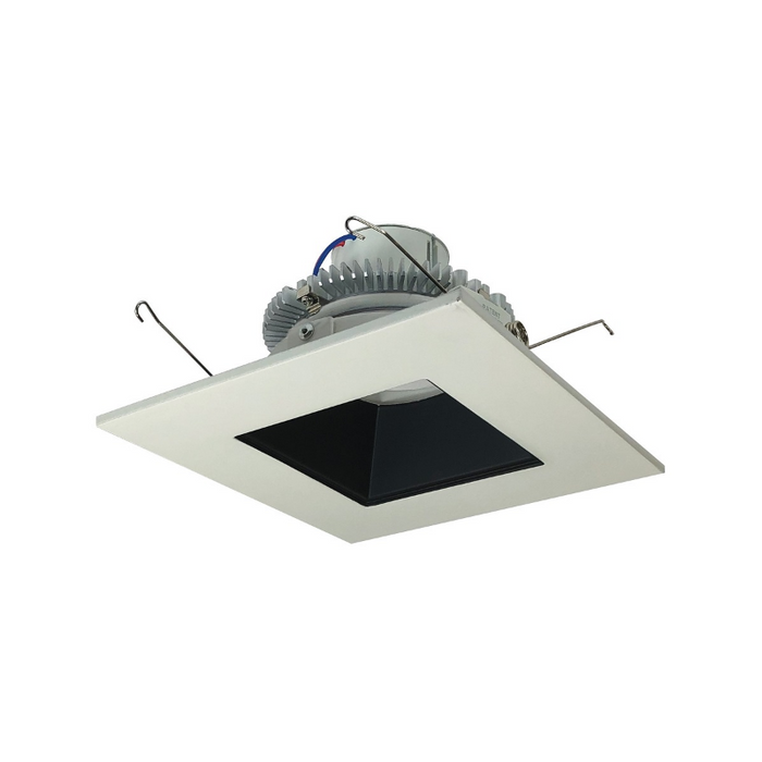 Nora NLCBC2-656 6" Cobalt Click 13.5W LED Square Retrofit Reflector with Square Aperture, 5CCT Selectable, 1000 Lumens, 120V - Black/White
