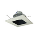 Nora NLCBC2-656 6" Cobalt Click 13.5W LED Square Retrofit Reflector with Square Aperture, 5CCT Selectable, 1000 Lumens, 120V - Black/White