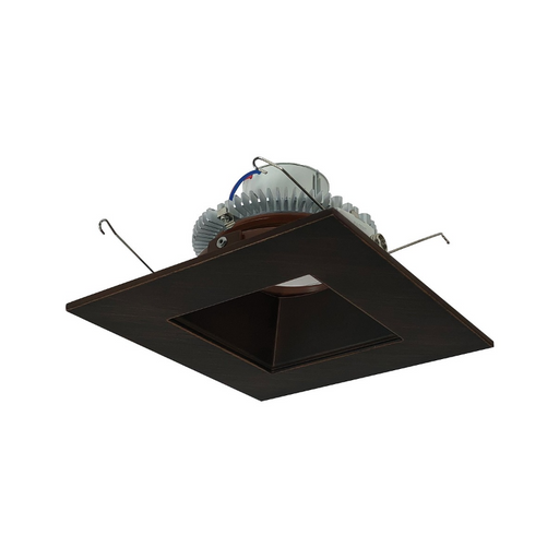 Nora NLCBC2-656 6" Cobalt Click 13.5W LED Square Retrofit Reflector with Square Aperture, 5CCT Selectable, 1000 Lumens, 120V - Bronze/Bronze