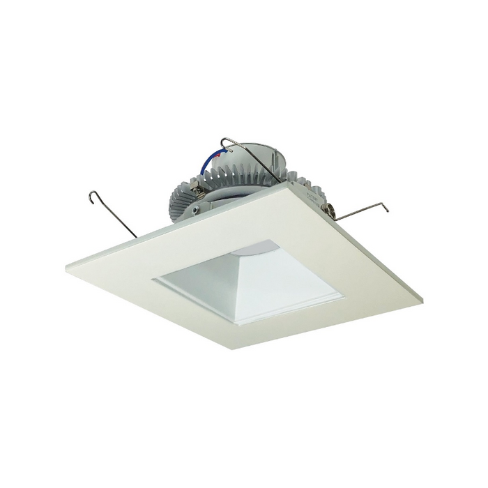 Nora NLCBC2-656 6" Cobalt Click 13.5W LED Square Retrofit Reflector with Square Aperture, 5CCT Selectable, 1000 Lumens, 120V - Matte Powder White