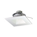 Nora NLCBC2-656 6" Cobalt Click 13.5W LED Square Retrofit Reflector with Square Aperture, 5CCT Selectable, 1000 Lumens, 120V - White/White