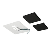 Nora NLIN-JBC Surface Mount Kit for L-Line LED Direct - Black End Caps