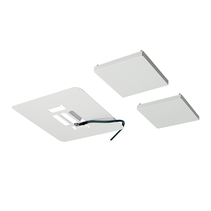 Nora NLIN-JBC Surface Mount Kit for L-Line LED Direct - White End Caps
