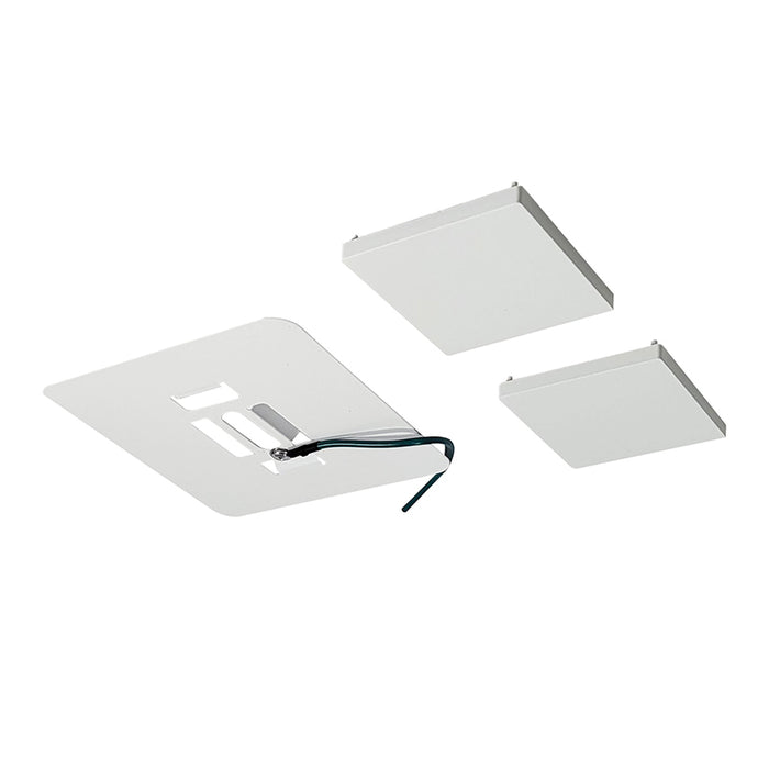 Nora NLIN-JBC Surface Mount Kit for L-Line LED Direct - White End Caps
