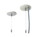 Nora NLIN-PCC Pendant & Power Mounting Kit for L-Line LED Direct - Aluminum