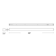 Nora NLINSW-4334 4ft L-LINE LED Direct Linear, 3CCT & Lumen Selectable