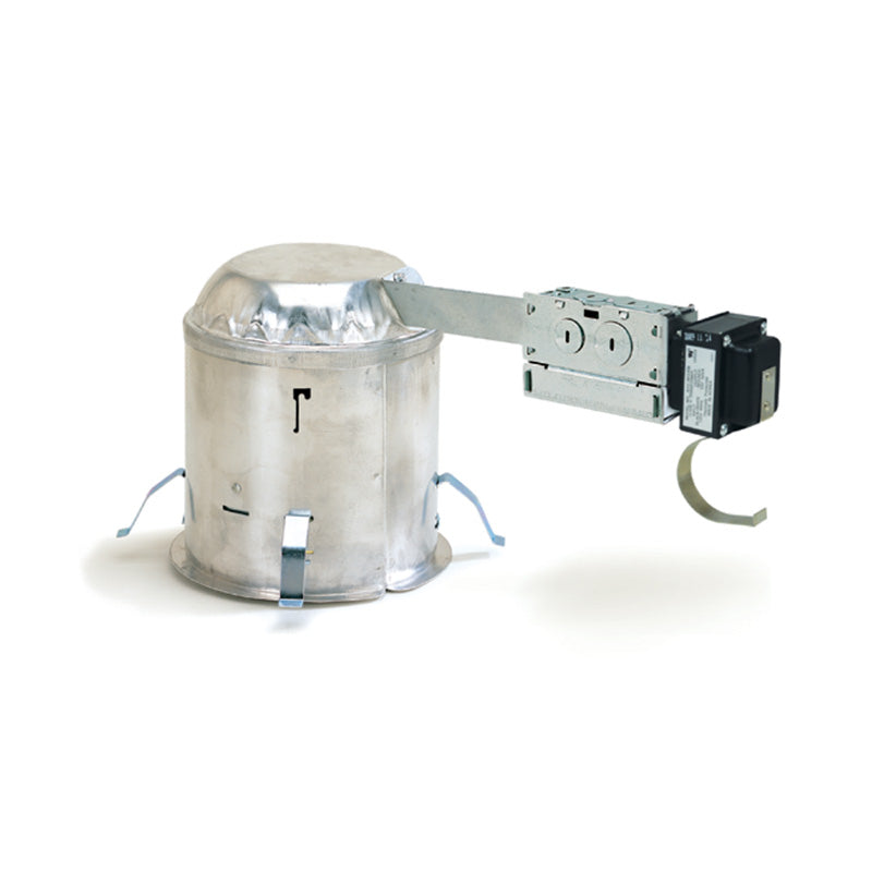 Nora NLR-604/75Q 6" Non-IC Low Voltage Remodel Housing, 120V Magnetic, 75W